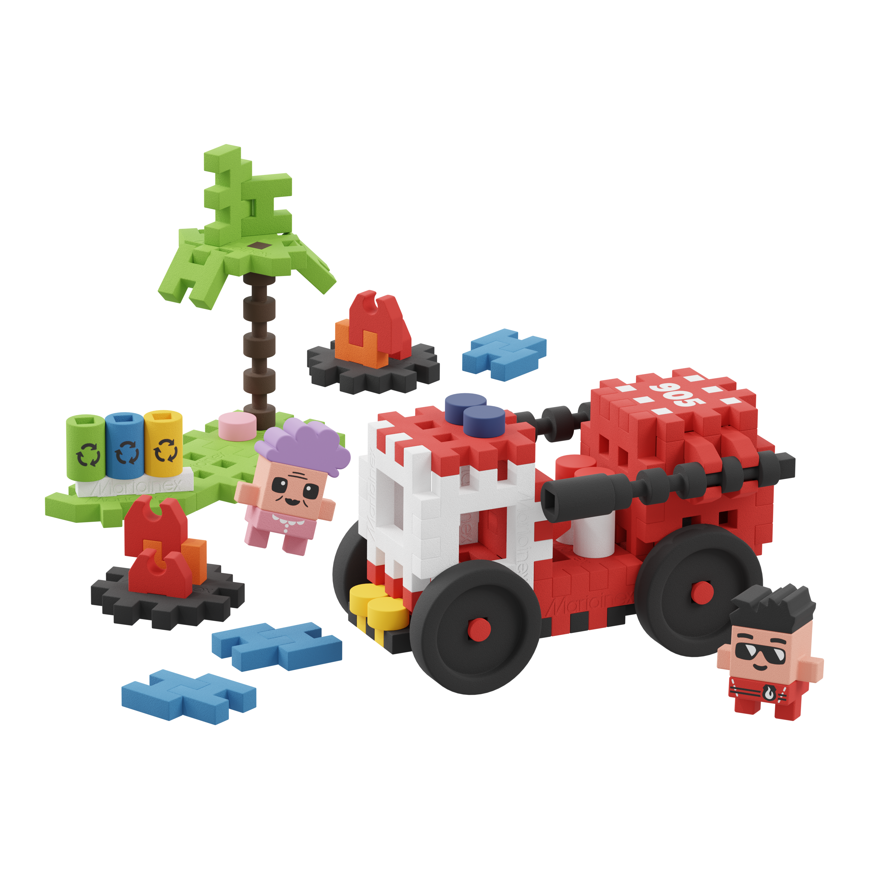 Marioinex_MiniWaffle_City_Fire_Truck_80_tyl_2