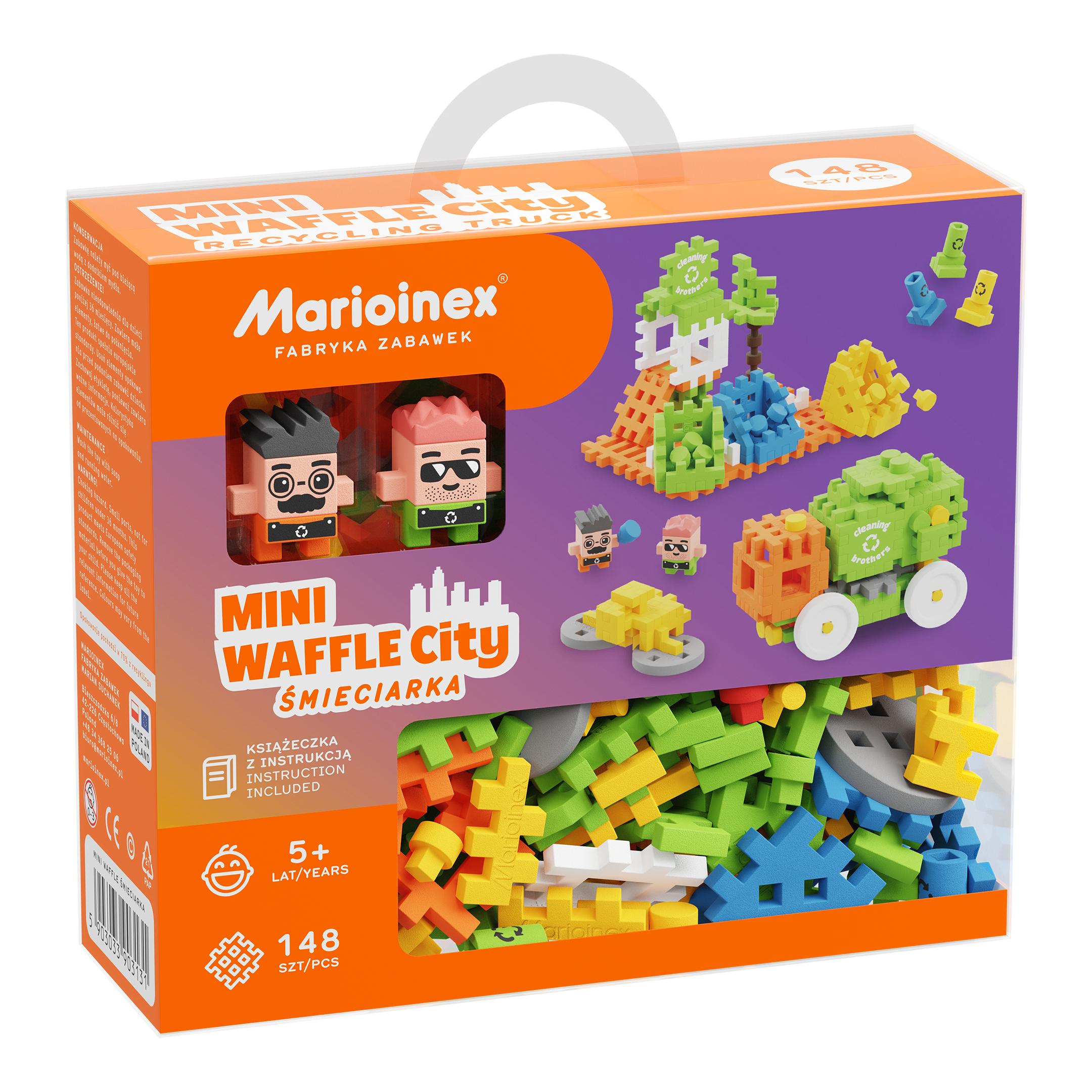 Marioinex_MiniWaffle_City_RecyclingTruck_148_Opakowanie_Przod